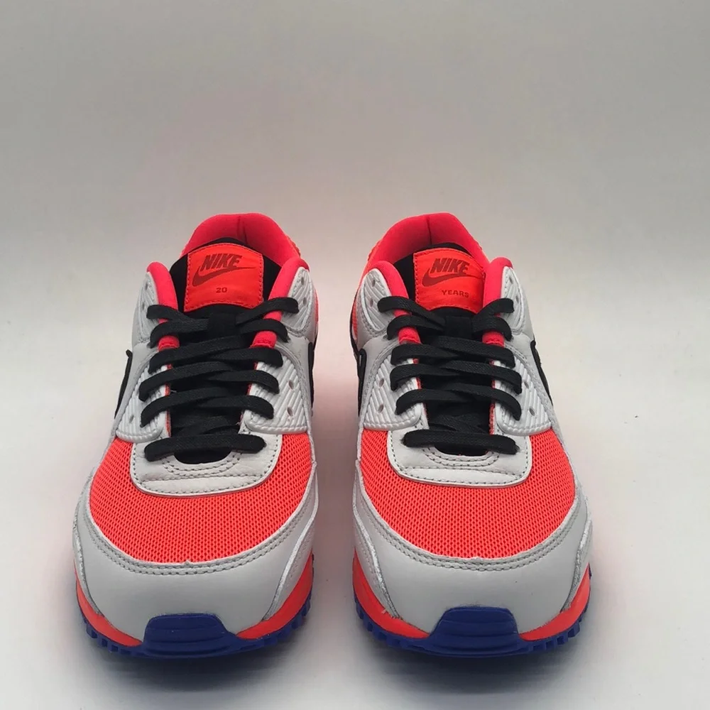 New Women’s Nike Air Max 90 NBY “20 Years” White/Orange/Blue FJ8901-900 NWOB - Picture 3 of 5